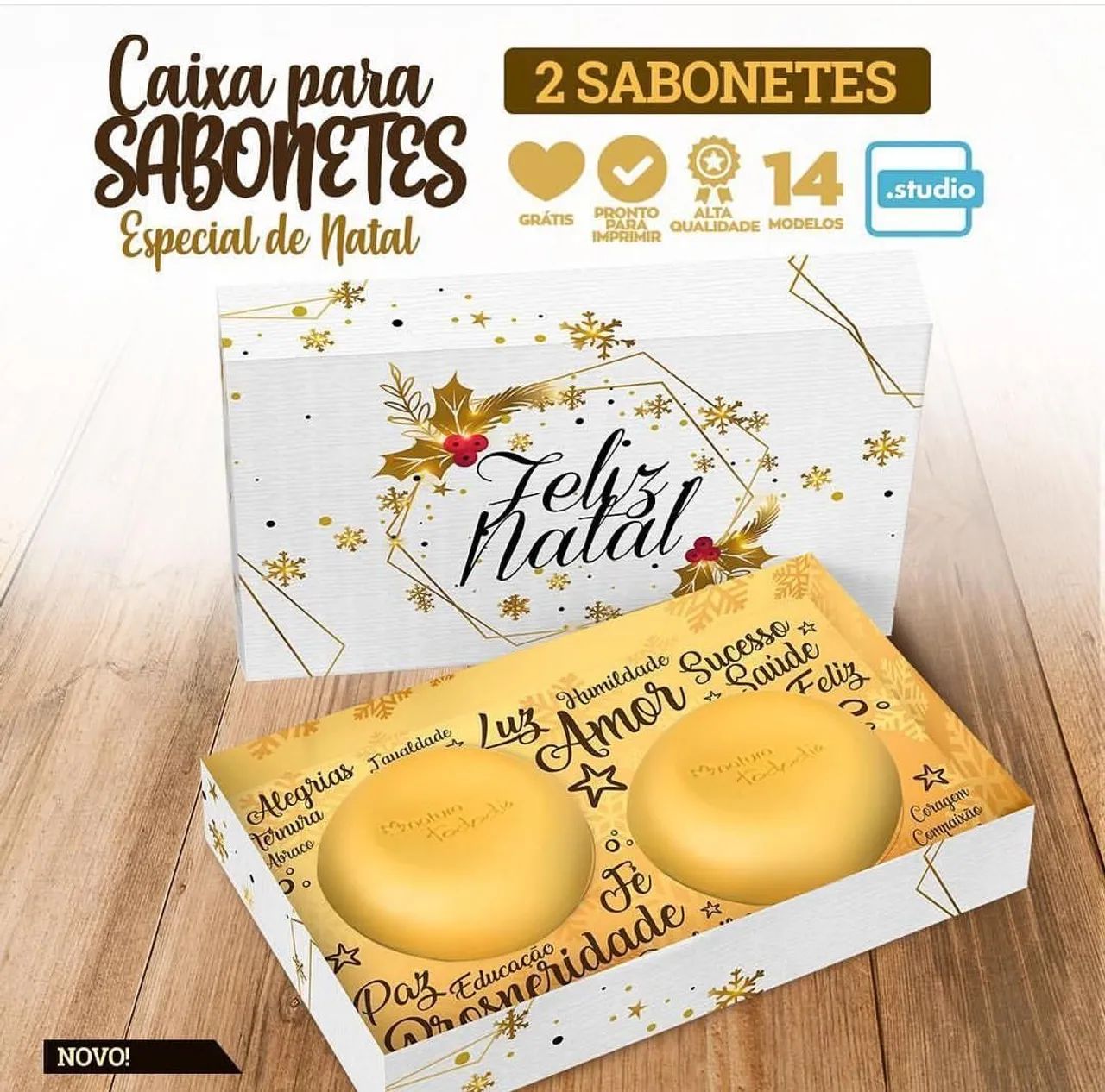 Caixas sabonete natal! - Foto 2