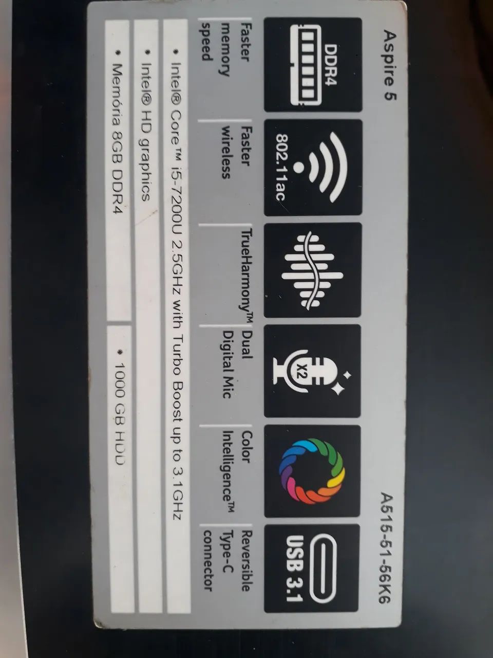 Base com teclado Acer a515-51 - Foto 2