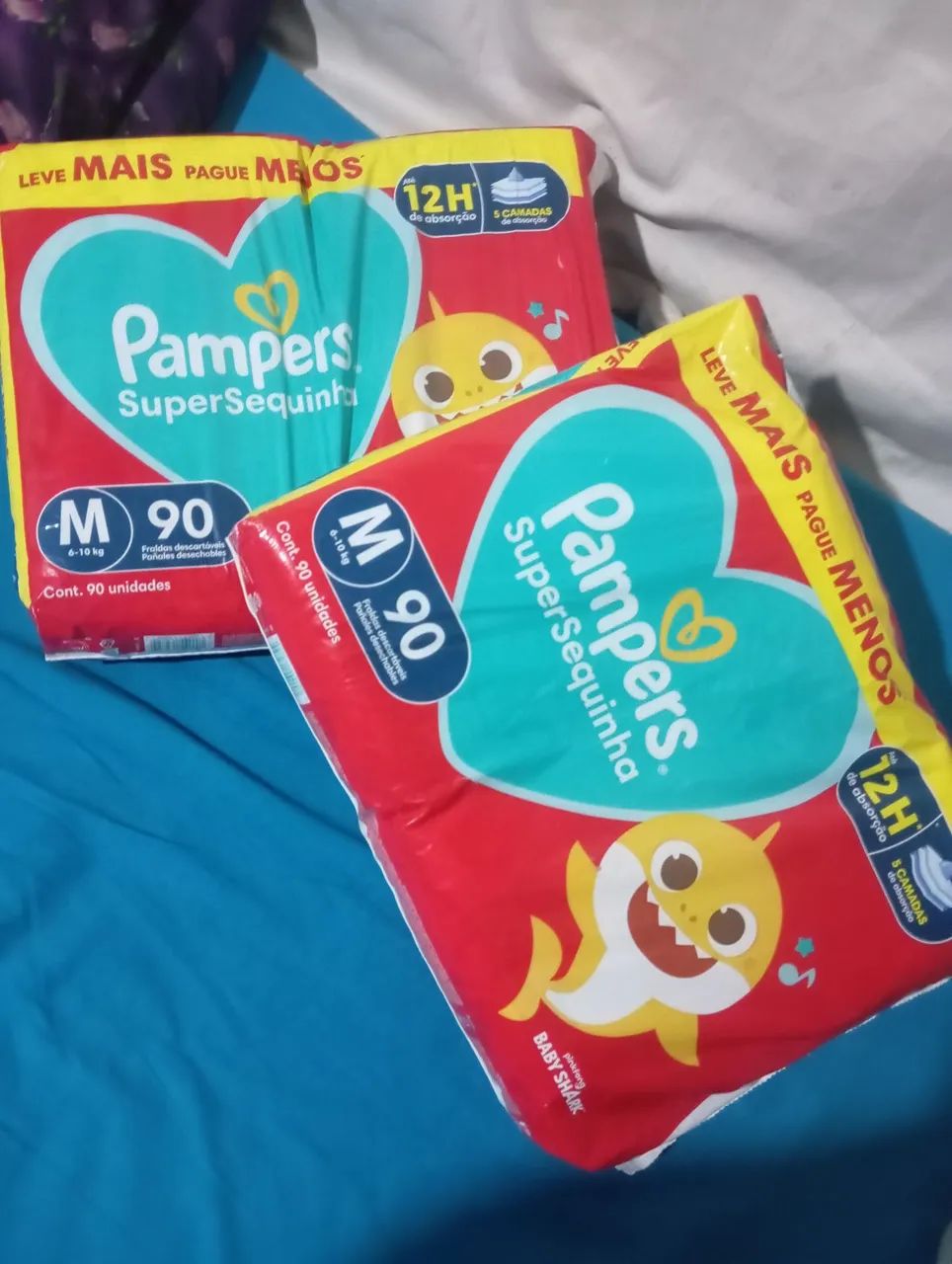 Fraudas Pampers M com 90un  - Foto 2