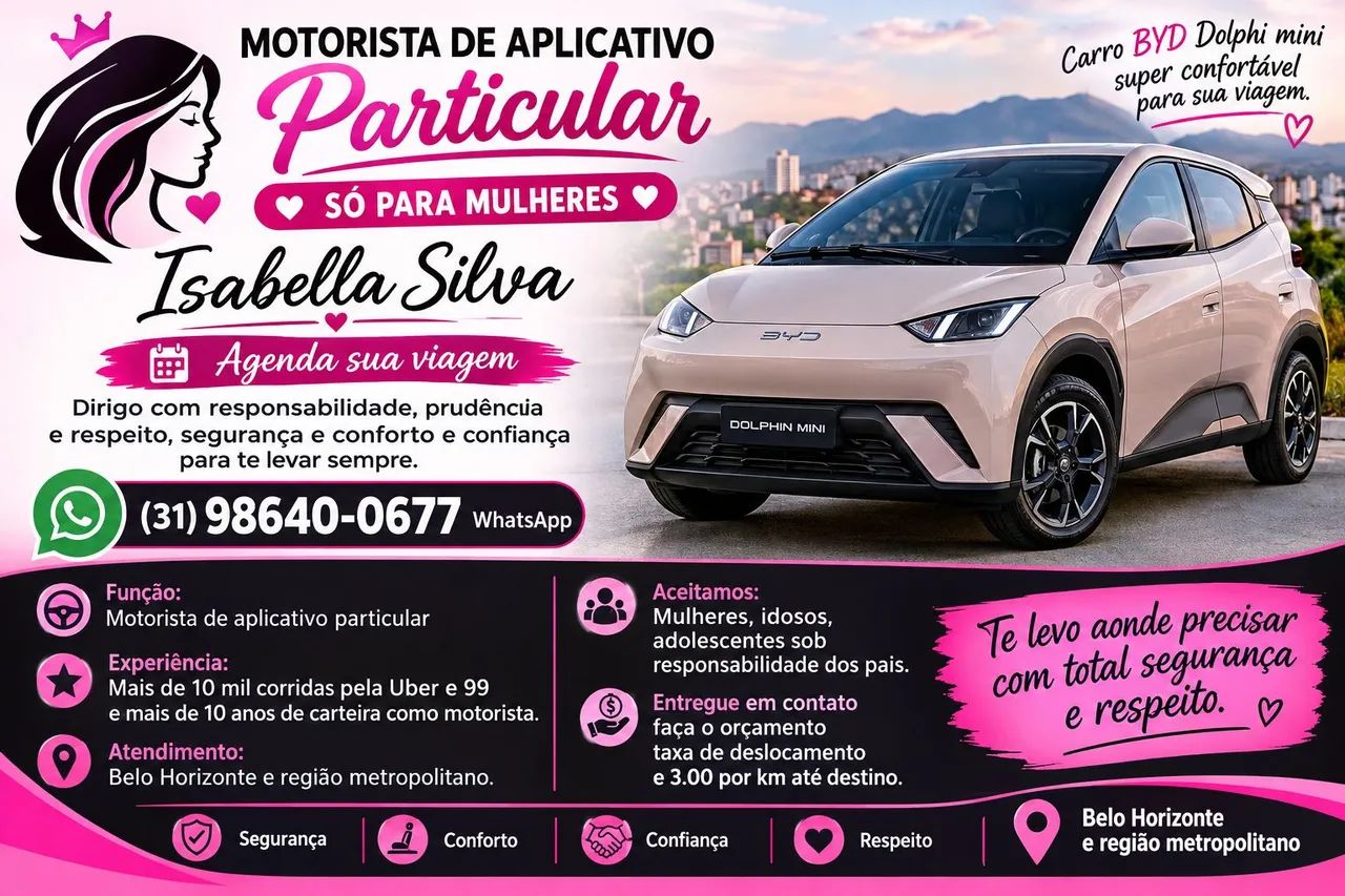 Motorista mulher para mulher
