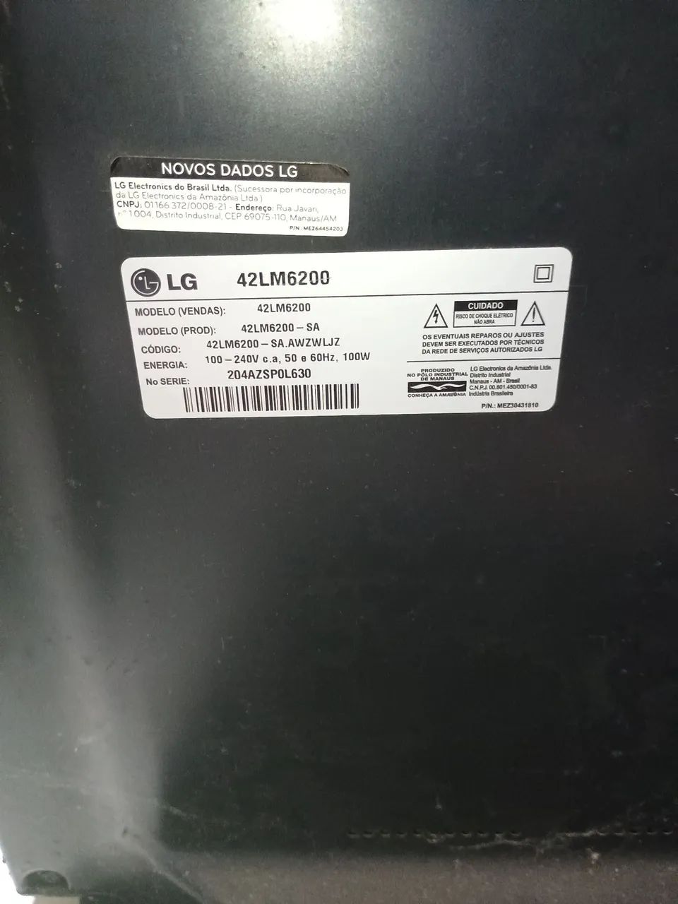 Smartv 42 polegadas com defeito  - Foto 2
