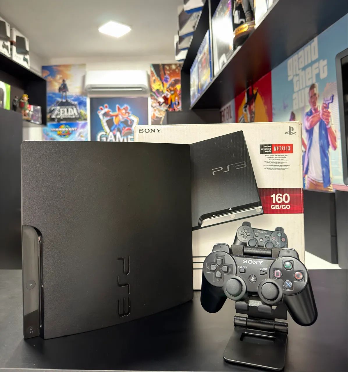 Ps3 Slim Desbloqueado Na Caixa Completo
