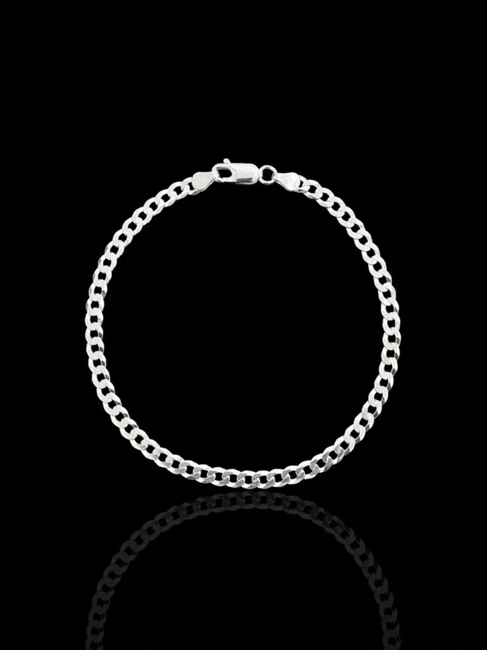 Pulseira grumet 4mm 22cm prata 925 - Foto 3