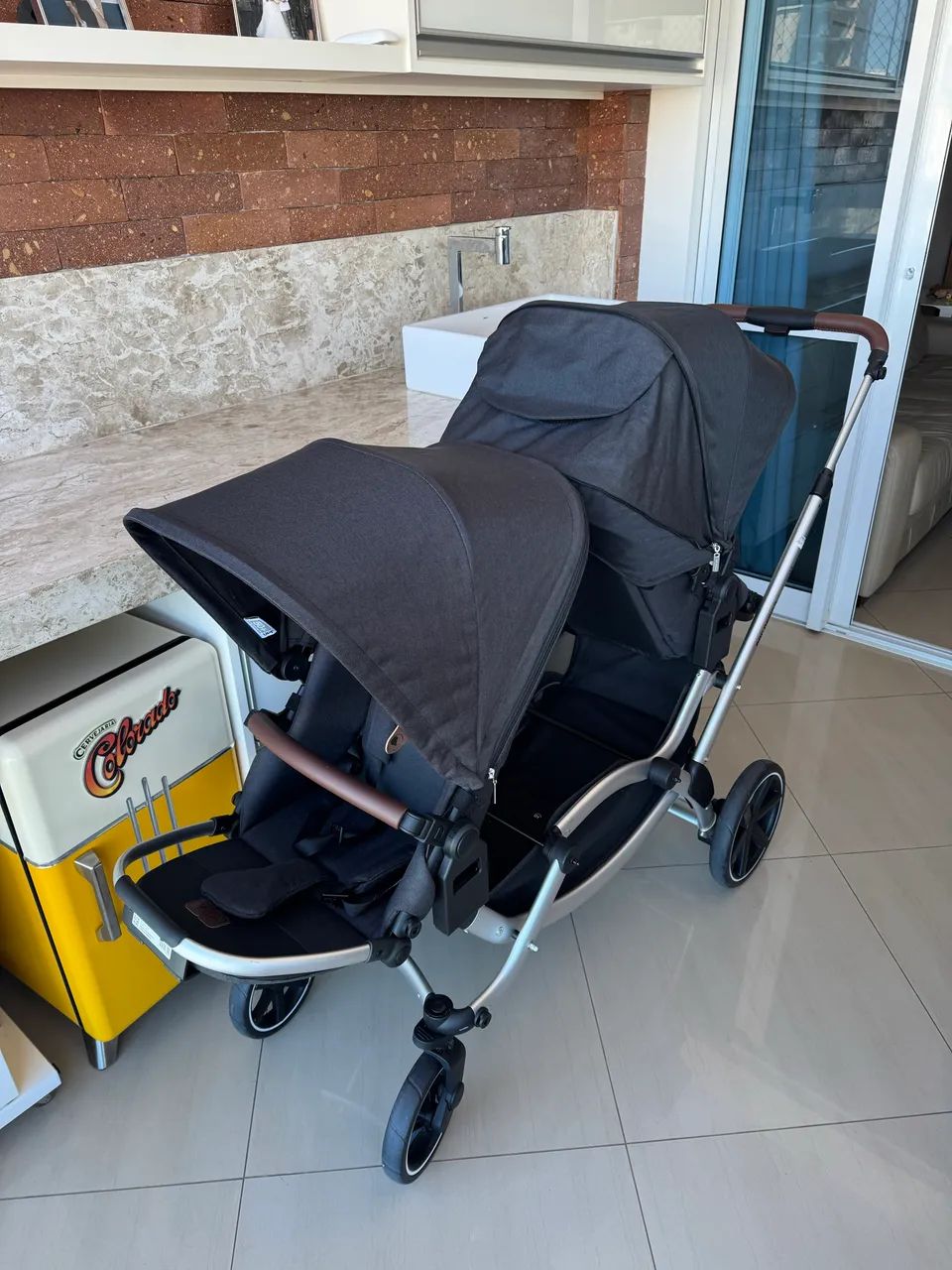 Carrinho de bebê para gêmeos - Foto 4
