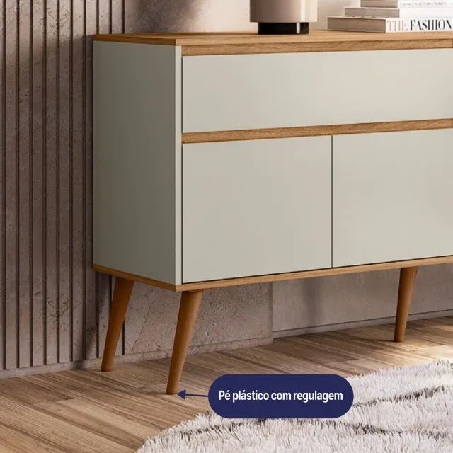 Balcão Aparador Buffet Ravi Multiuso 1,60M - Foto 5