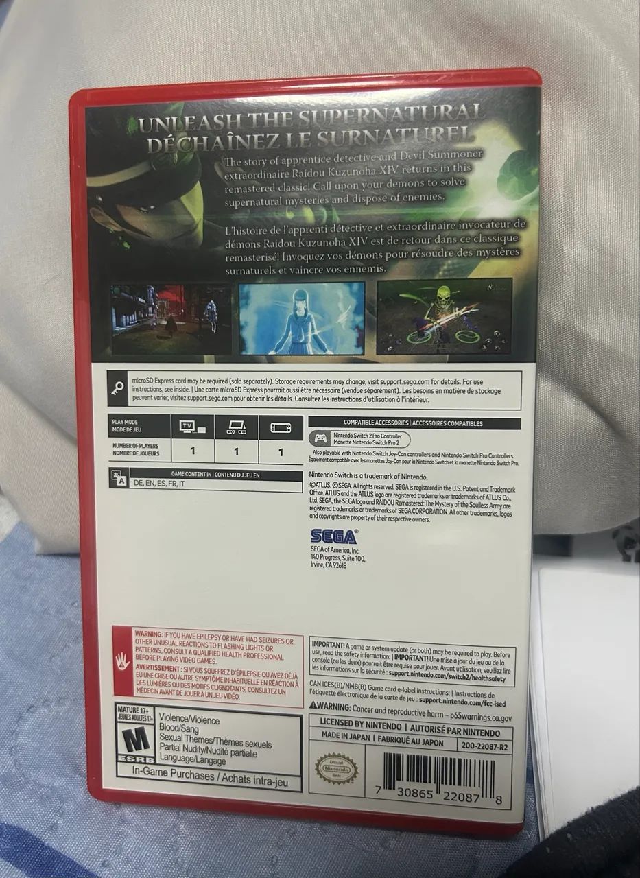 Raidou Remastered Switch 2