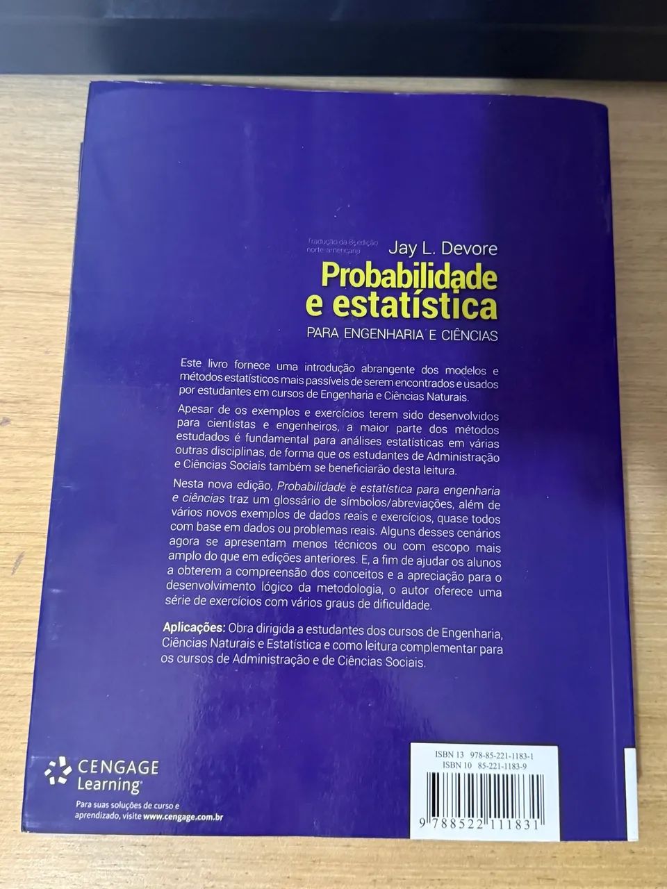 Probabilidade e Estatística para Engenharia e Ciências - Devore 8ª Ed. - Foto 2