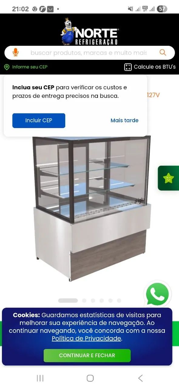 Vitrine aquecida (iglu) - Foto 3