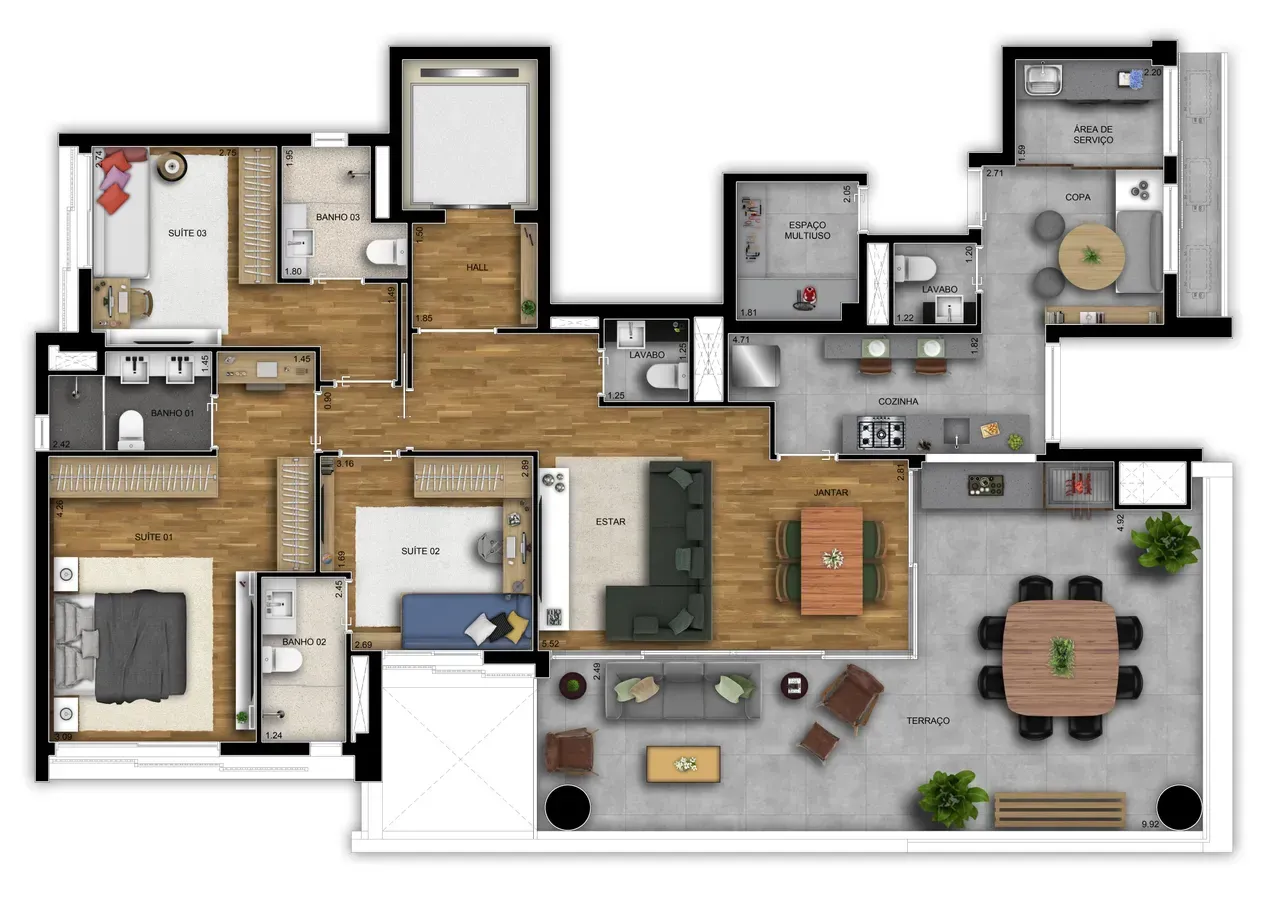 PLANTA 154m²