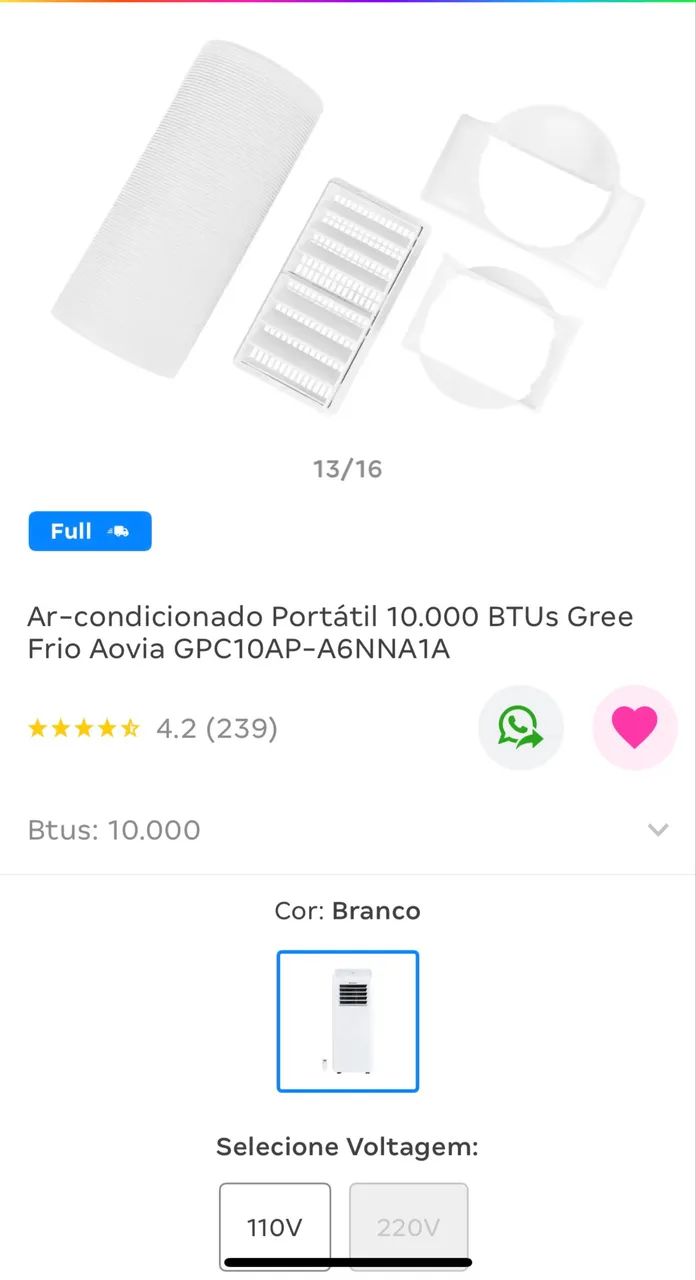 Ar Condicionado Portátil 127v - Foto 4