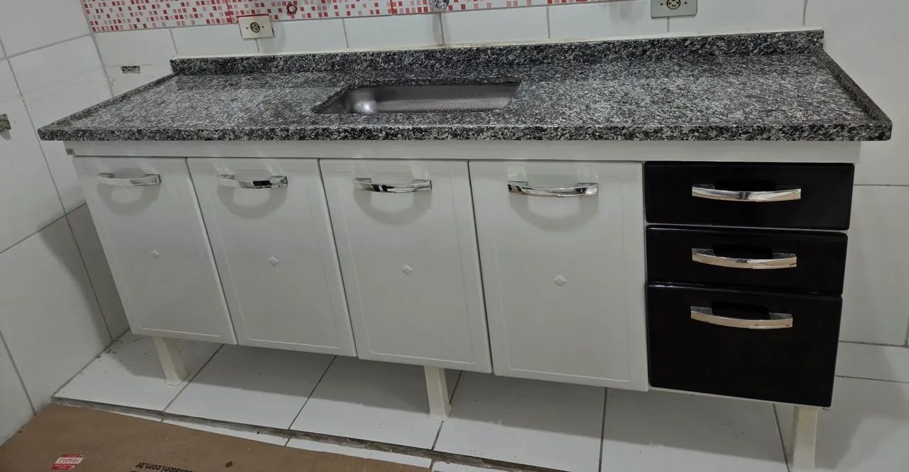 Gabinete de cozinha com pia - Foto 2