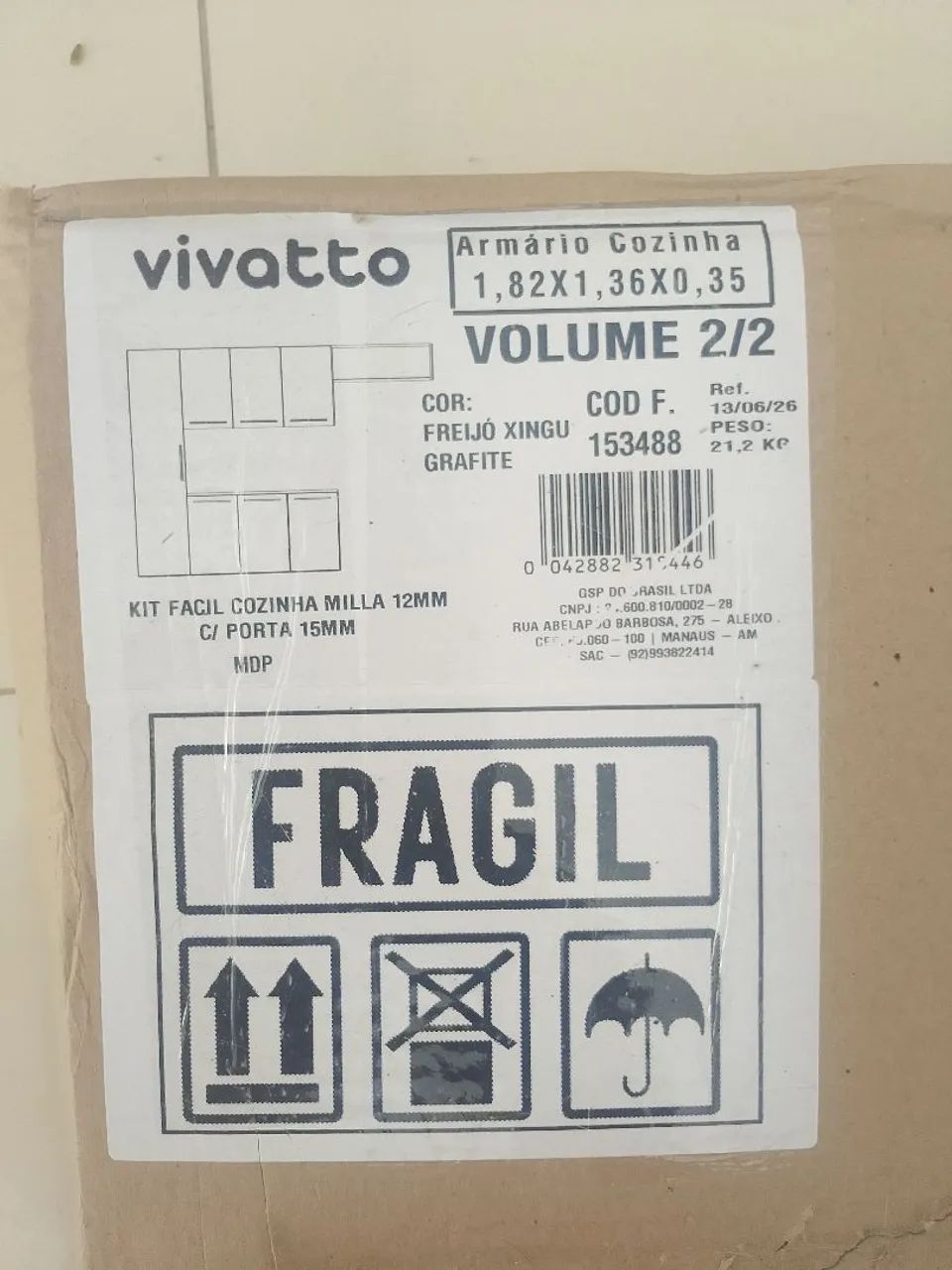 Armário novo na caixa zero!