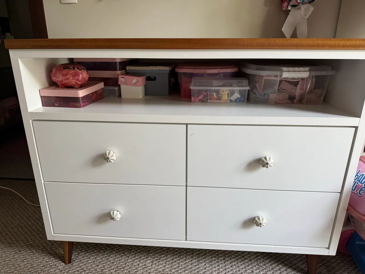 Cômoda e prateleira para quarto infantil  - Foto 3