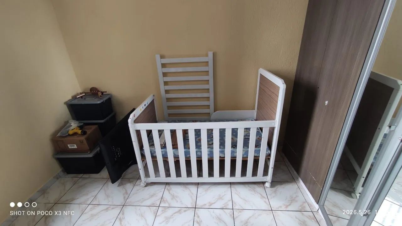 Berço conversível em cama com colchão  - Foto 2