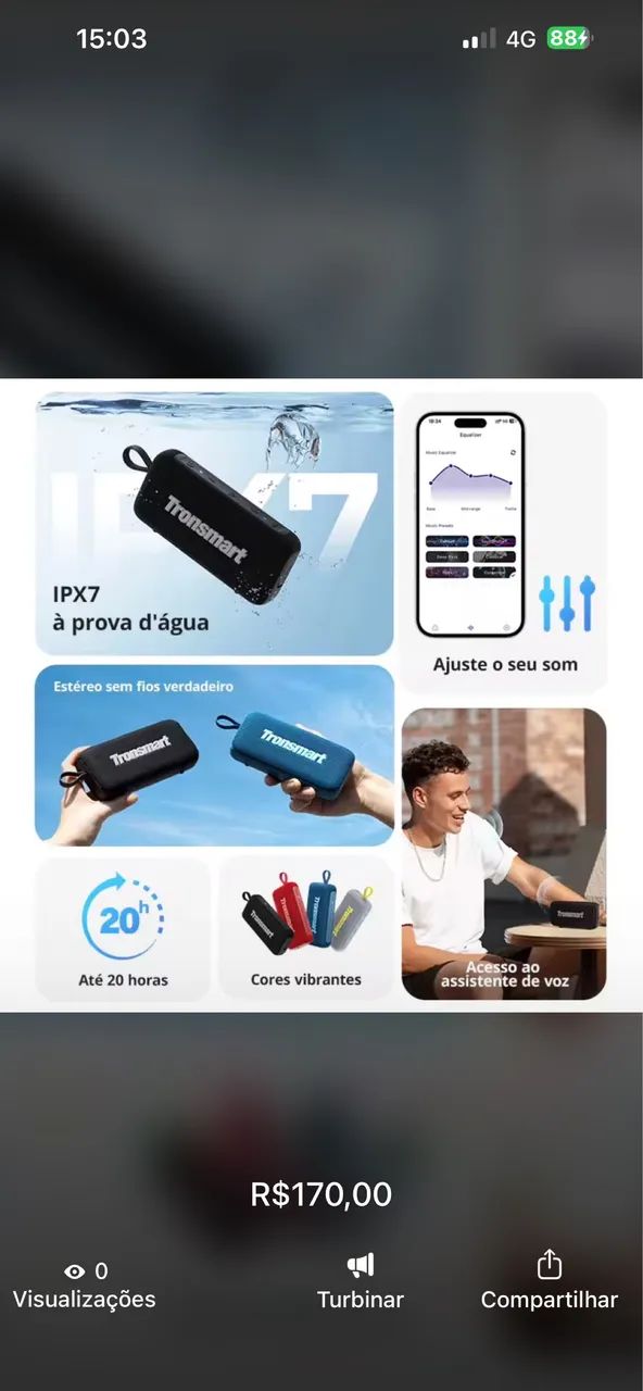 Caixa de som tronsmart  - Foto 4