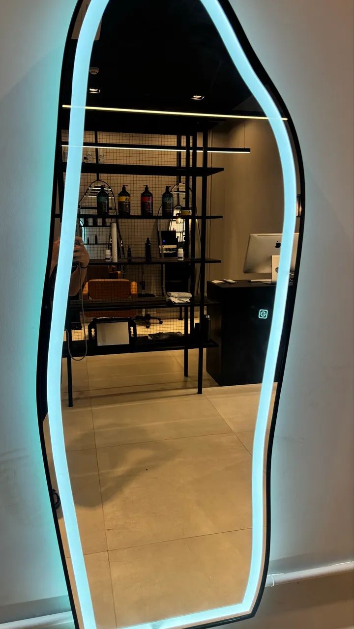 Espelho CEBRACE 4 mm Prata com LED e touch quente  