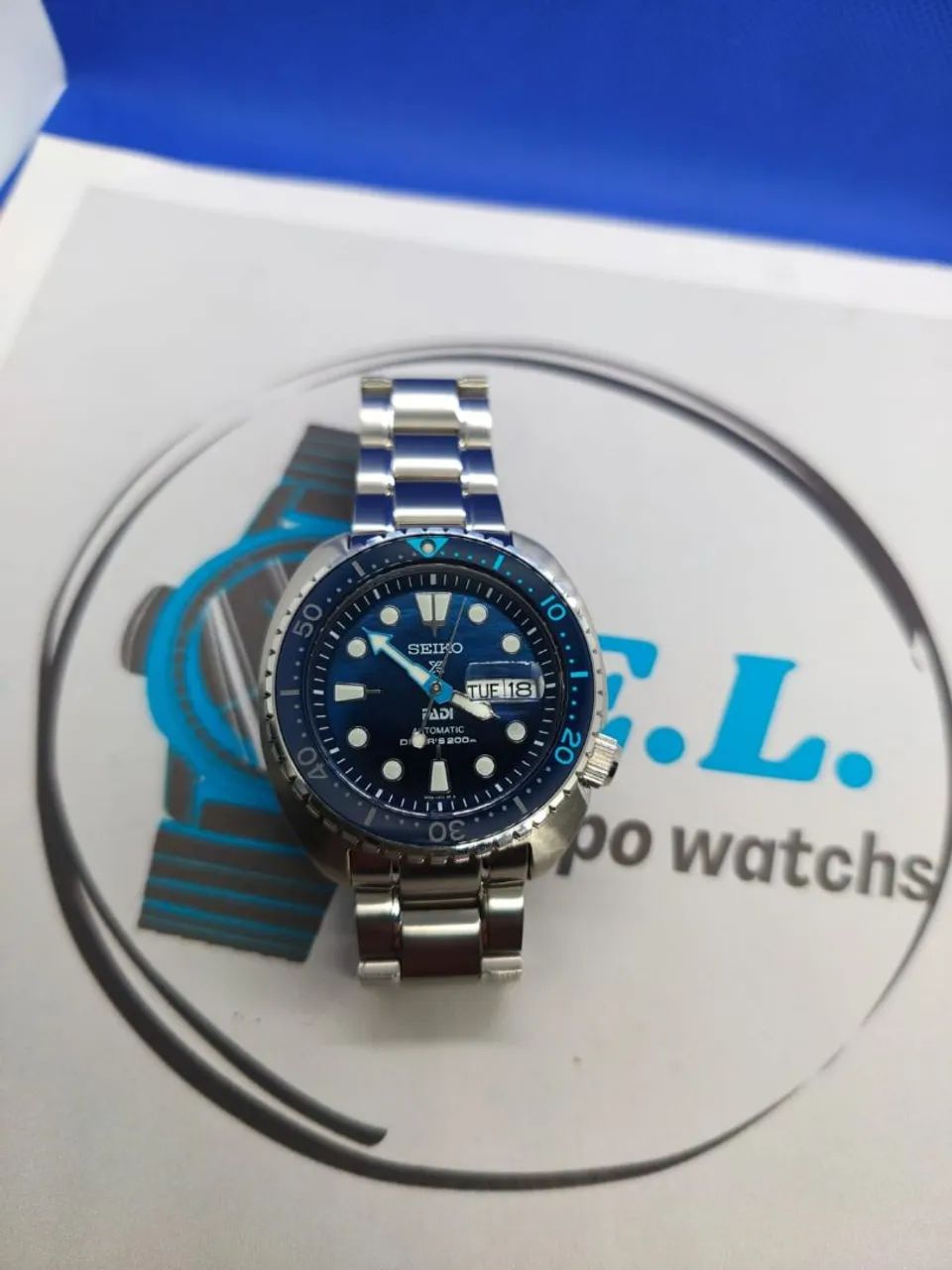 RELOGIO SEIKO TURTLE GREAT BLUE