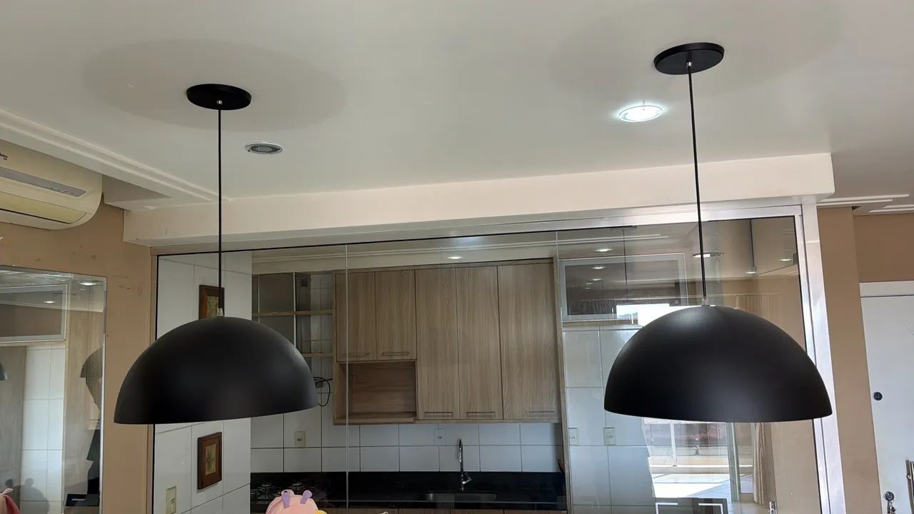 Luminária para mesa de jantar com 2 unidades 