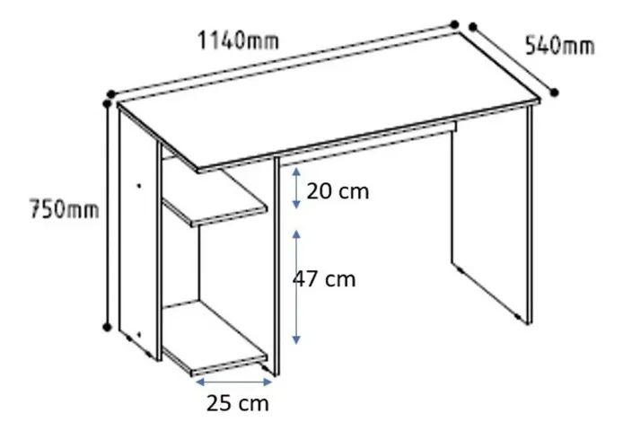 MESA P/ ESCRITORIO NOVA MONTAGEM GRATUITA - Foto 3