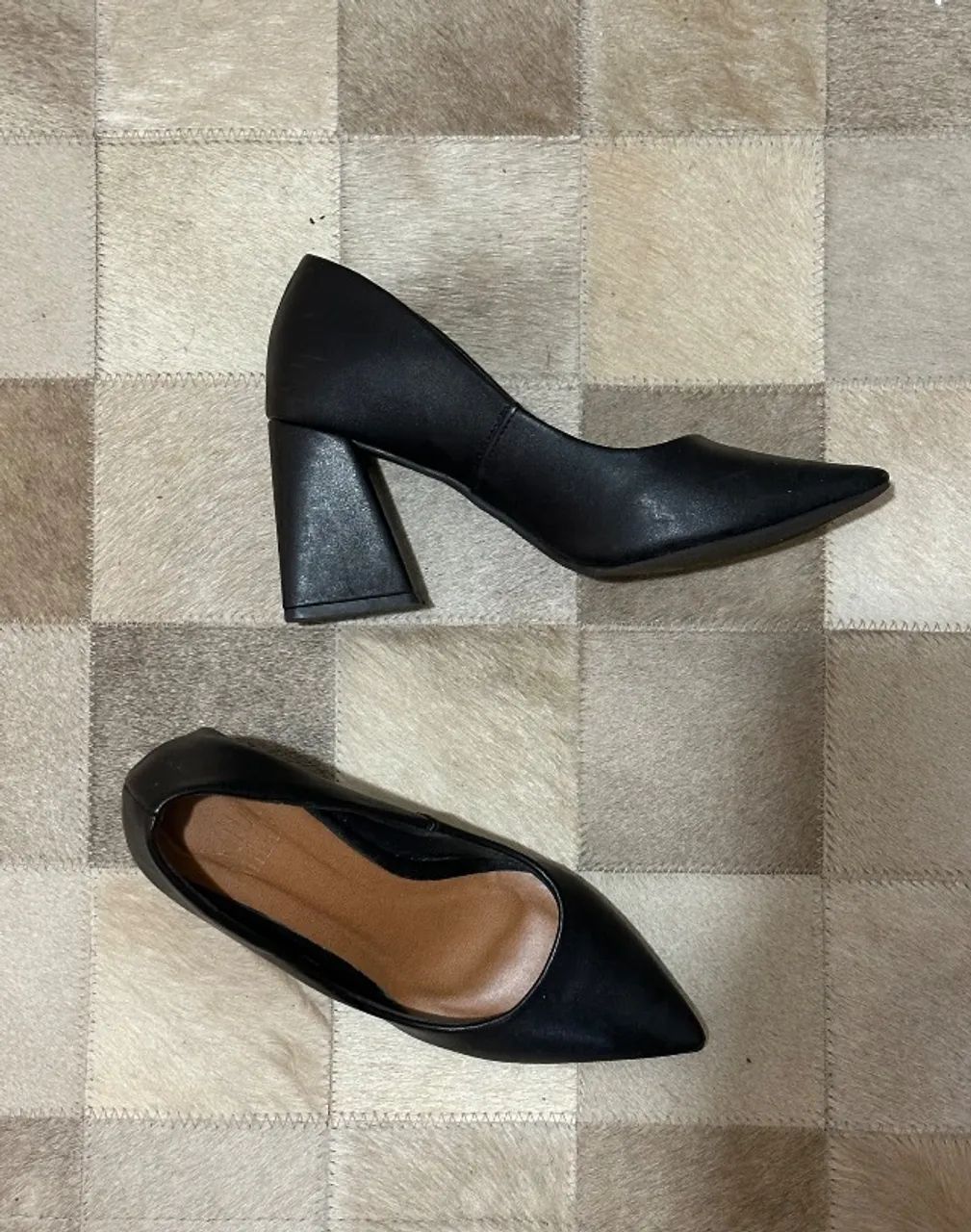Sapato scarpin salto grosso