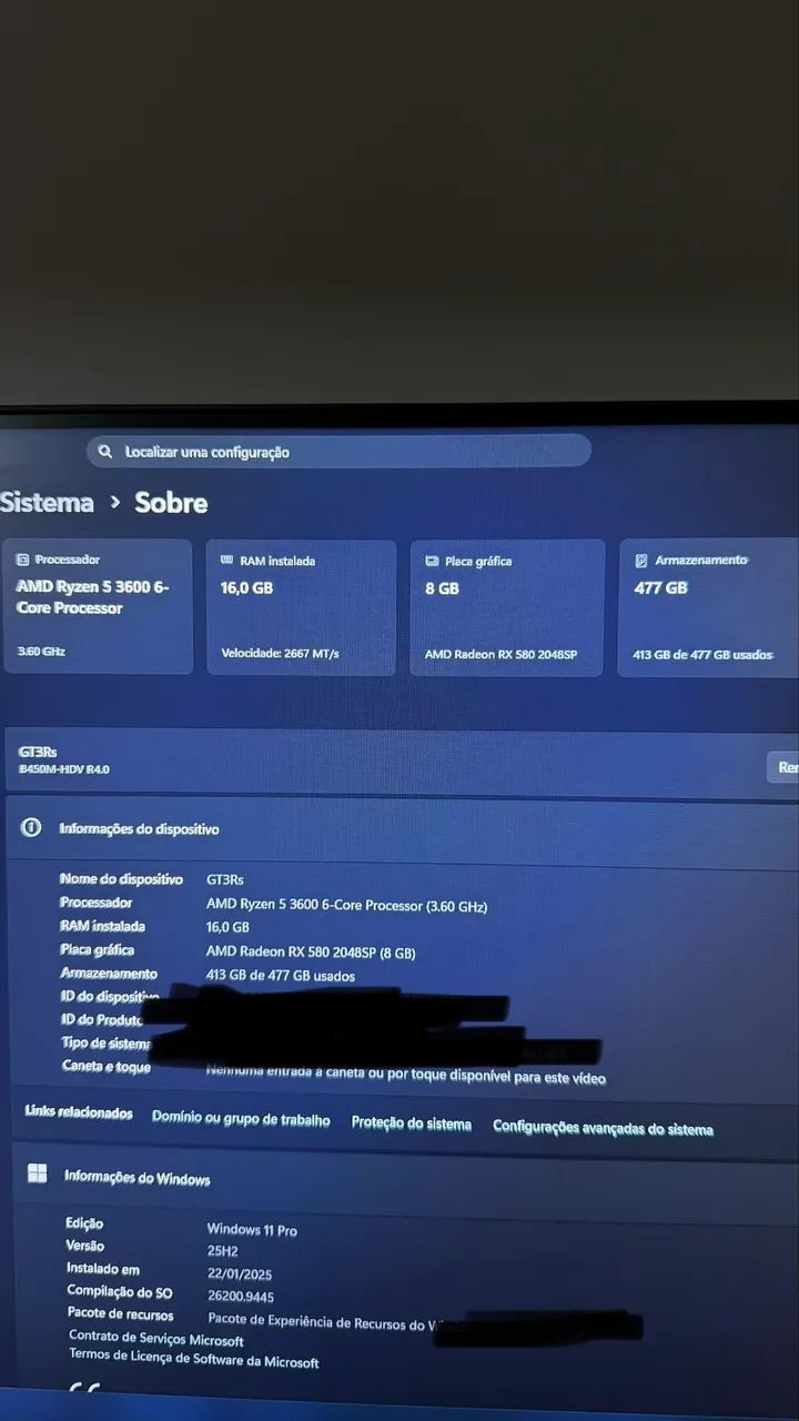 Pc Gamer RX 580, 16GB RAM com mouse e teclado  - Foto 4
