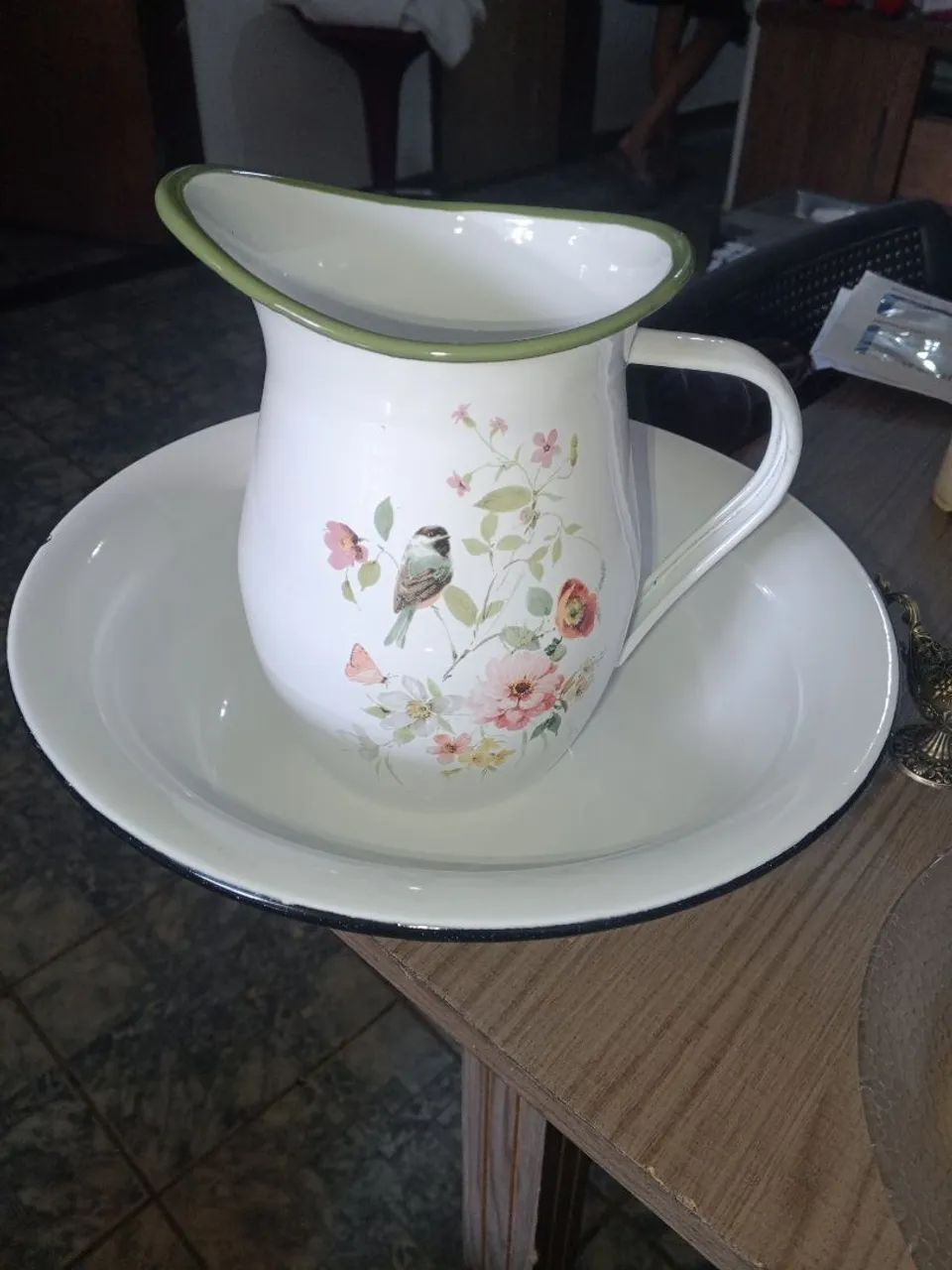 jarro com bacia antiquidade
