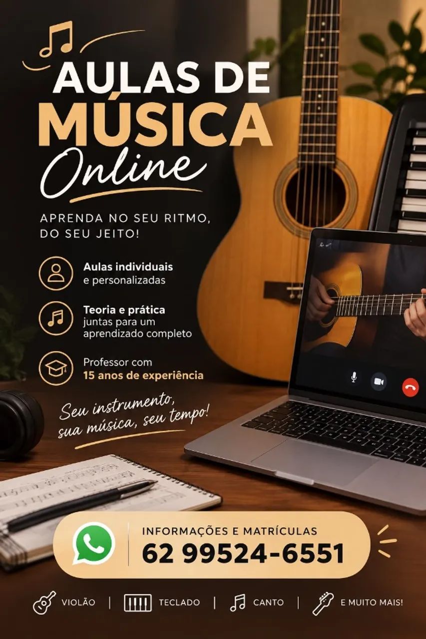 Aulas de musica online