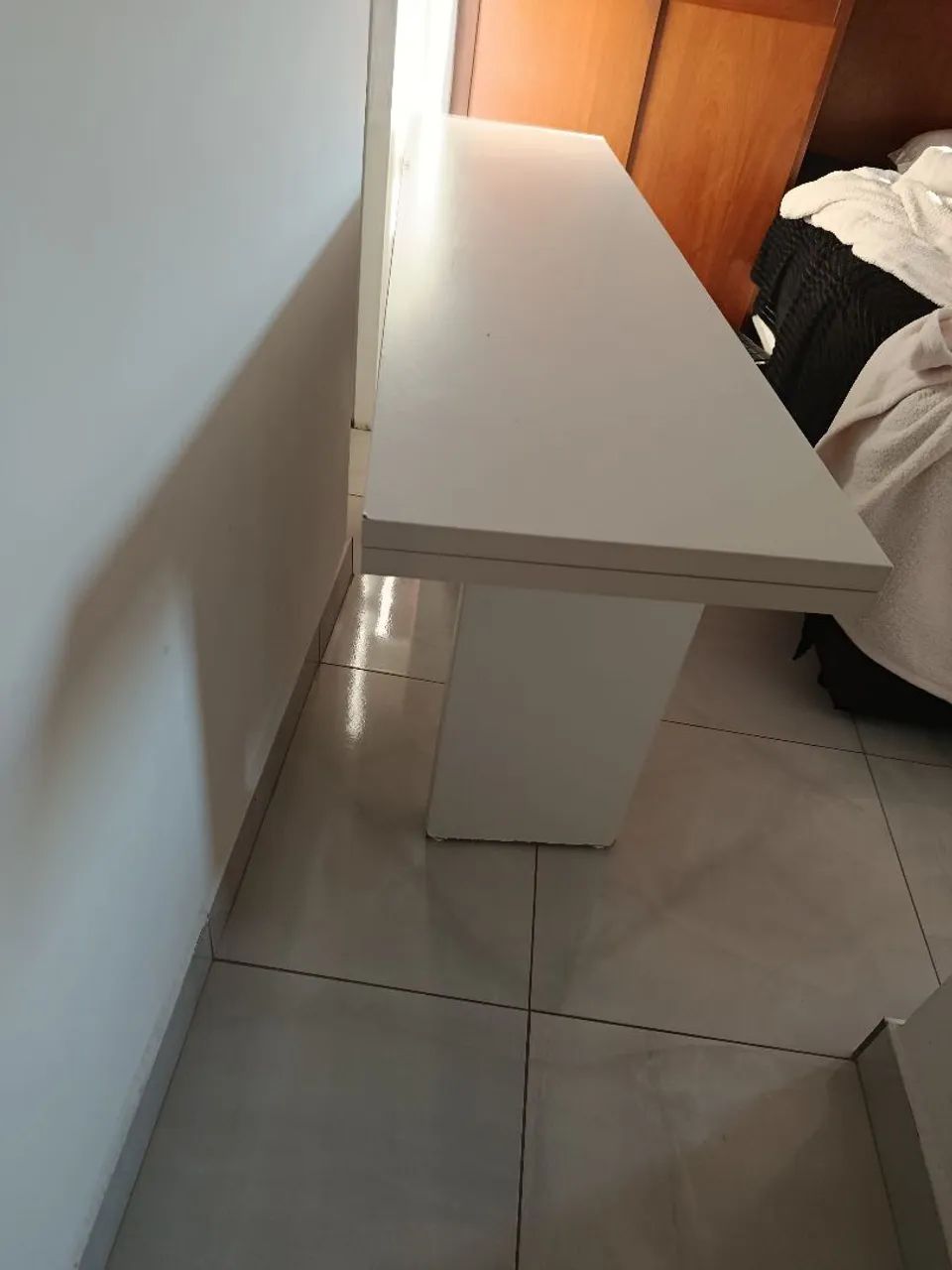 Mesa de Jantar Dobrável Branca  - Foto 4