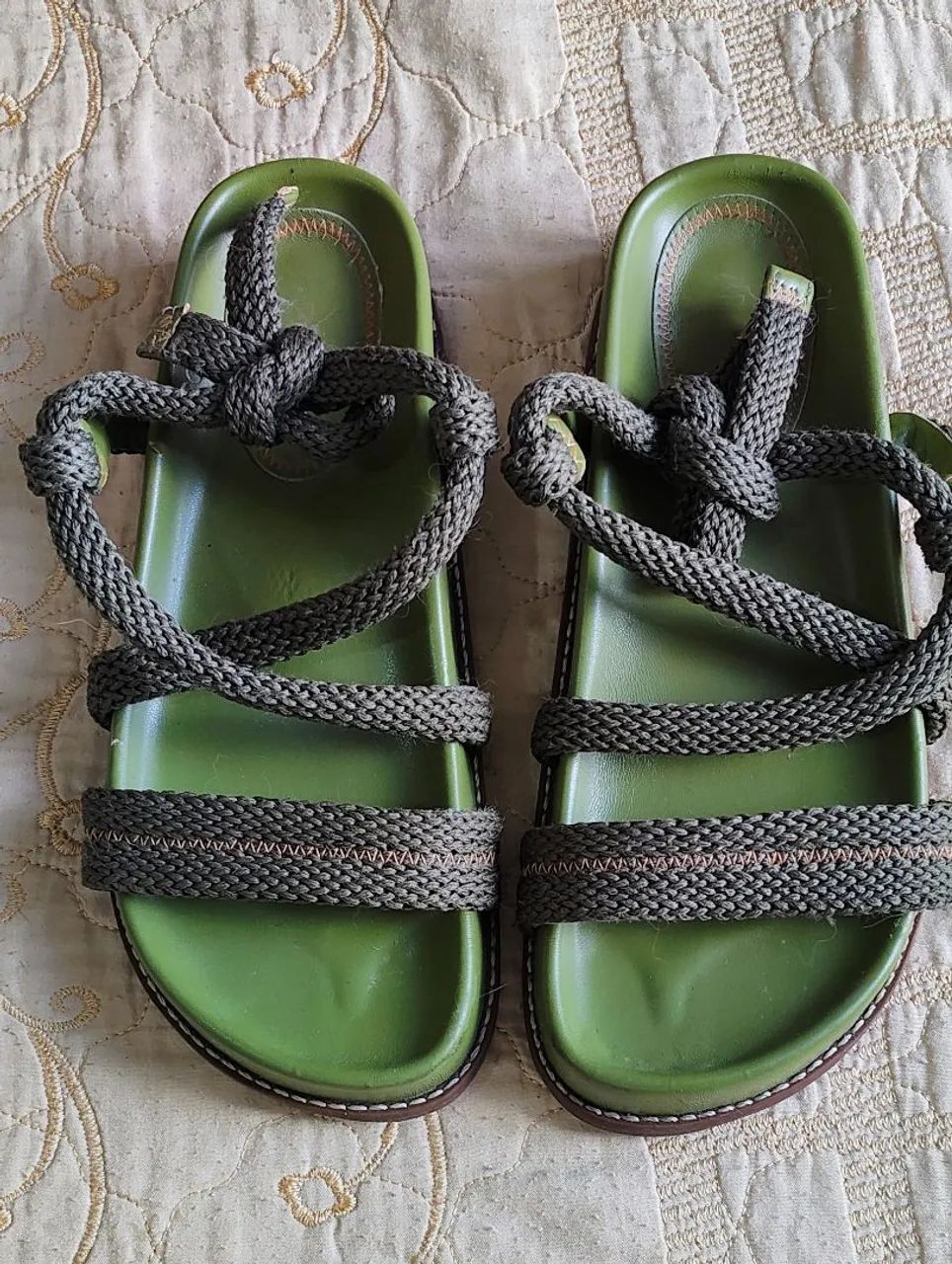 Conjunto bolsa e sandália de couro legítimo Arezzo  - Foto 4