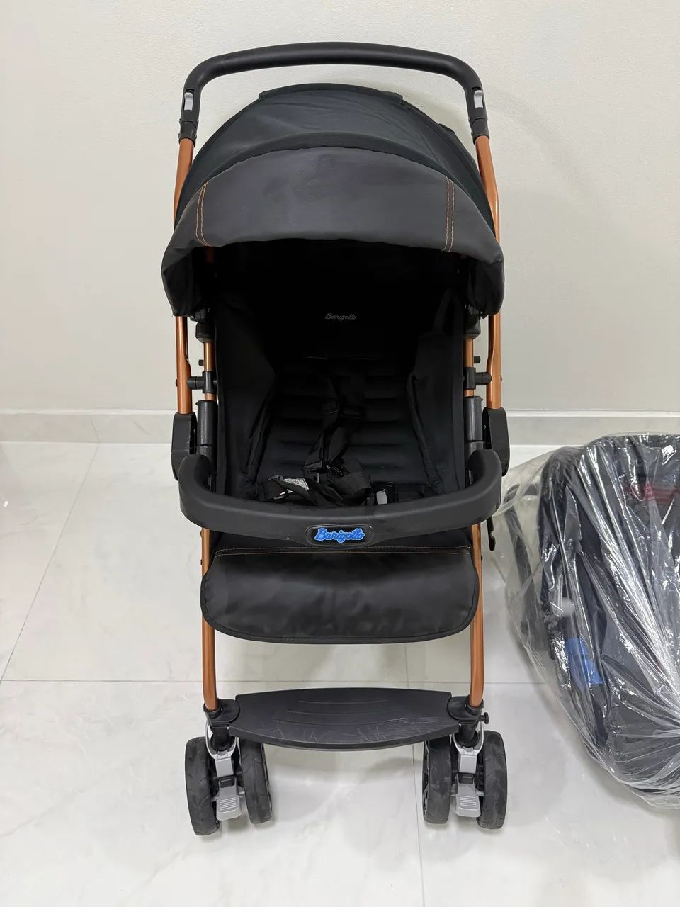 Carrinho de Bebê Burigotto Rio K + Bebê Conforto Touring X - Foto 2