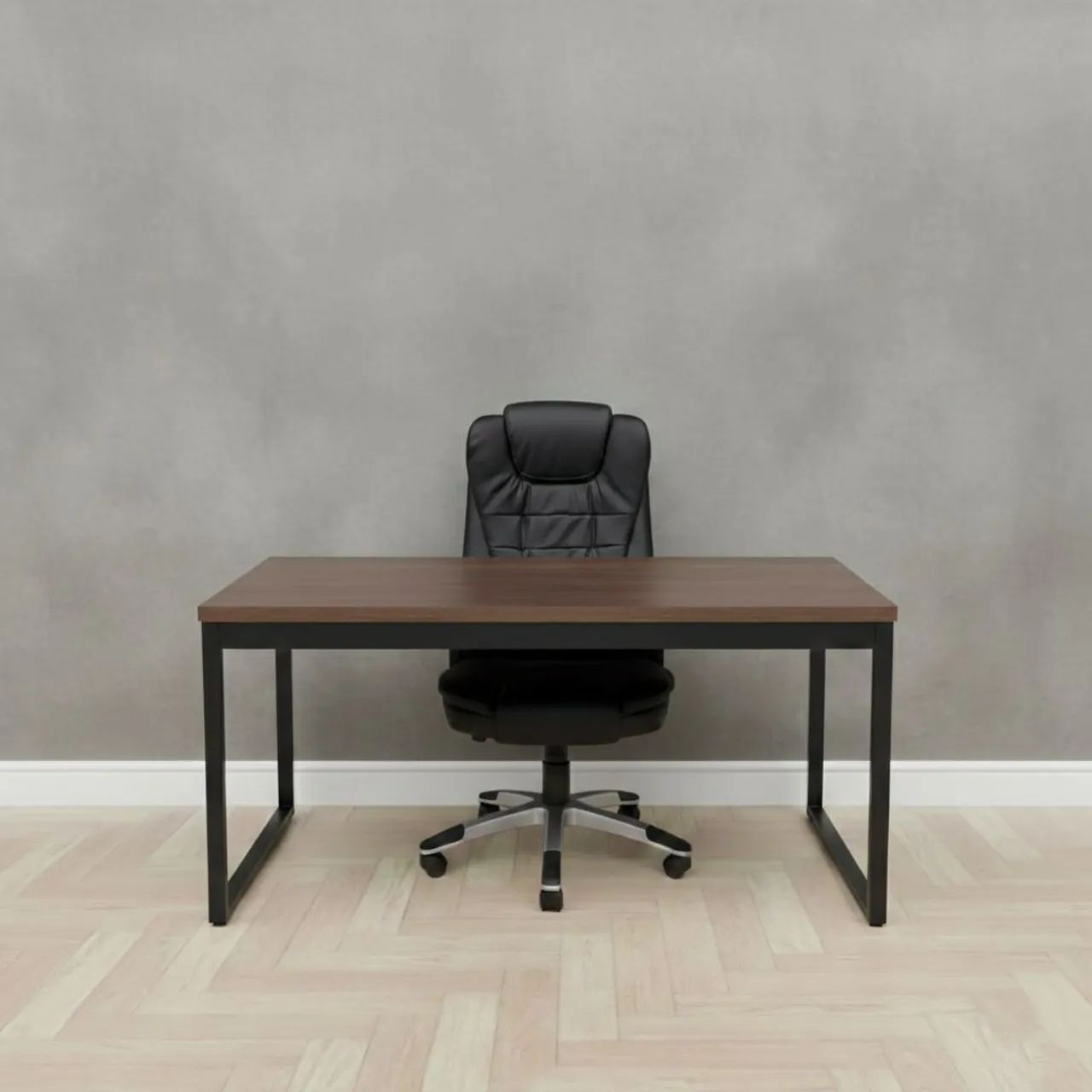 Mesa 1.90m e cadeira Presidente para escritório  - Foto 2