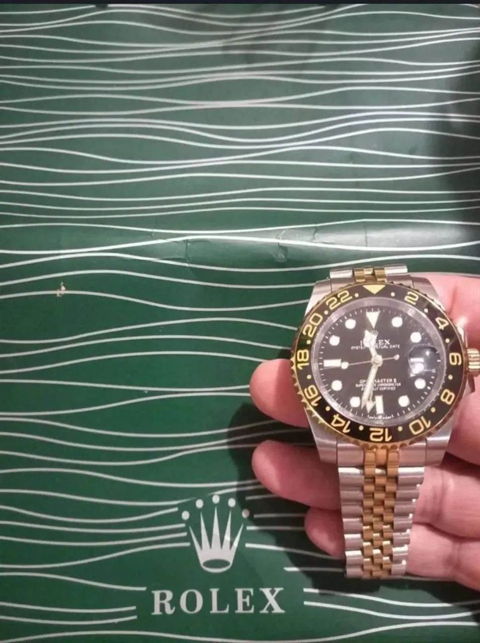 Rélogio Rolex GMT Gold Iron AUTOMÁTICO - Foto 2