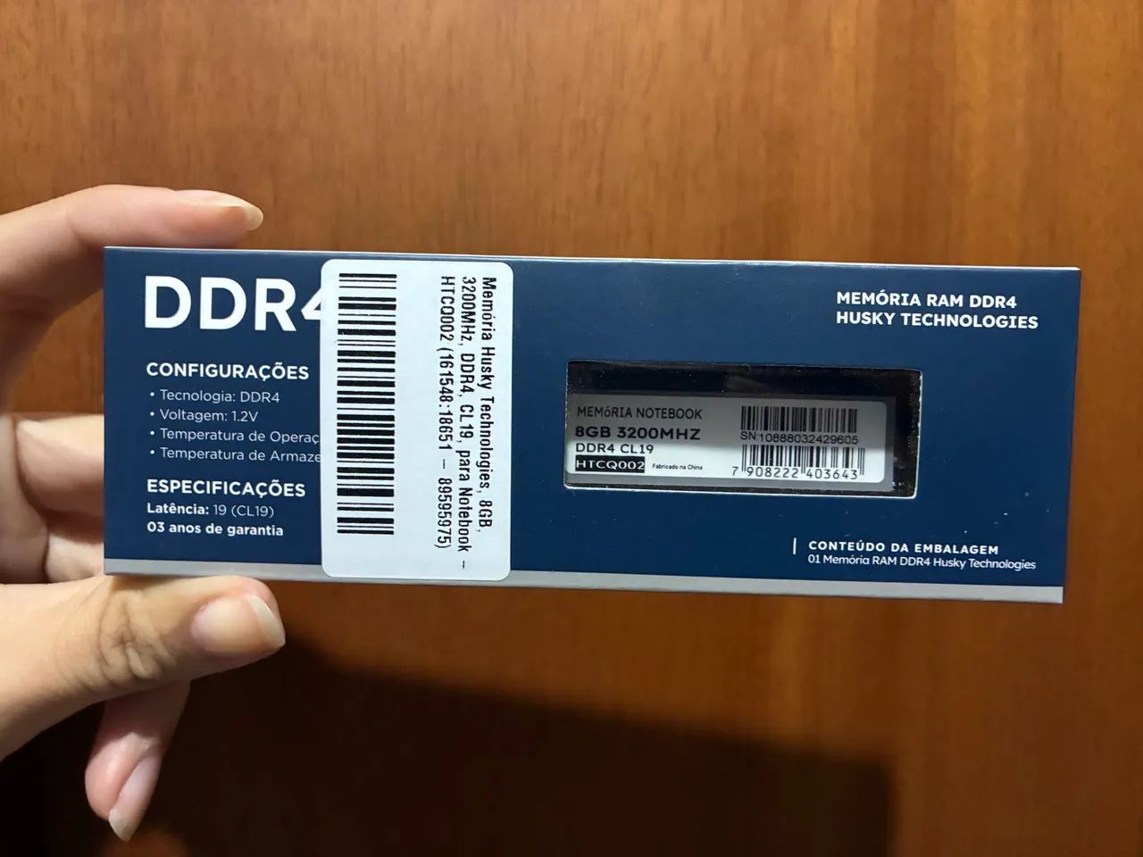 Memória RAM DDR4 8gb 3200MHz HUSKY TECHNOLOGIES - Foto 4