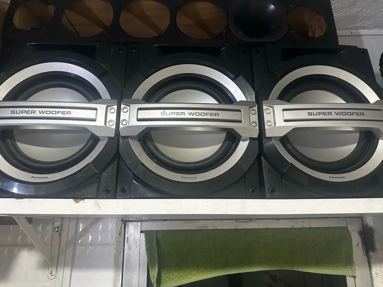 3 caixa sub wofer Panasonic 