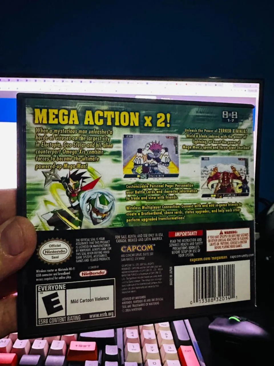 2 jogos megaman star force pegasus + zerker x ninja para nintendo ds originais - Foto 6
