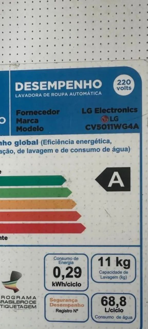 Máquina de lavar e secar LG