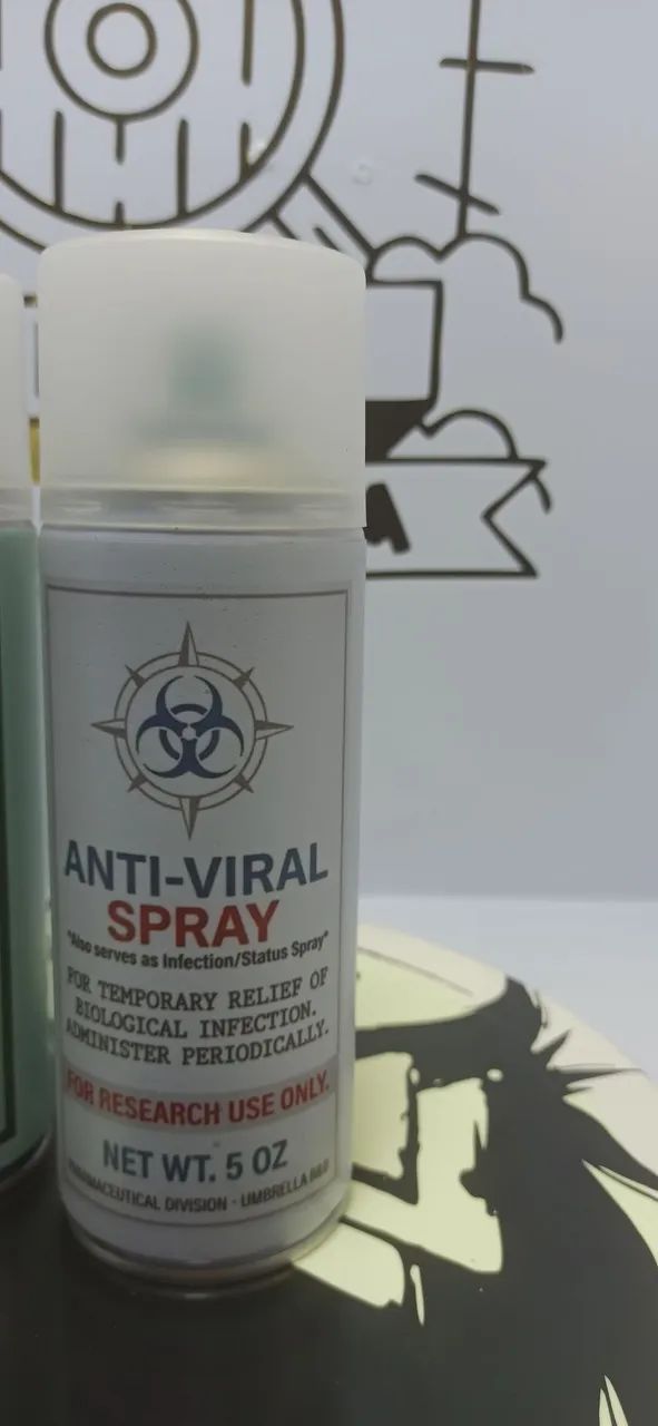 Kit com 3 Réplicas Resident Evil - First Aid Spray + Med-Fluid + Anti-Viral - Foto 4