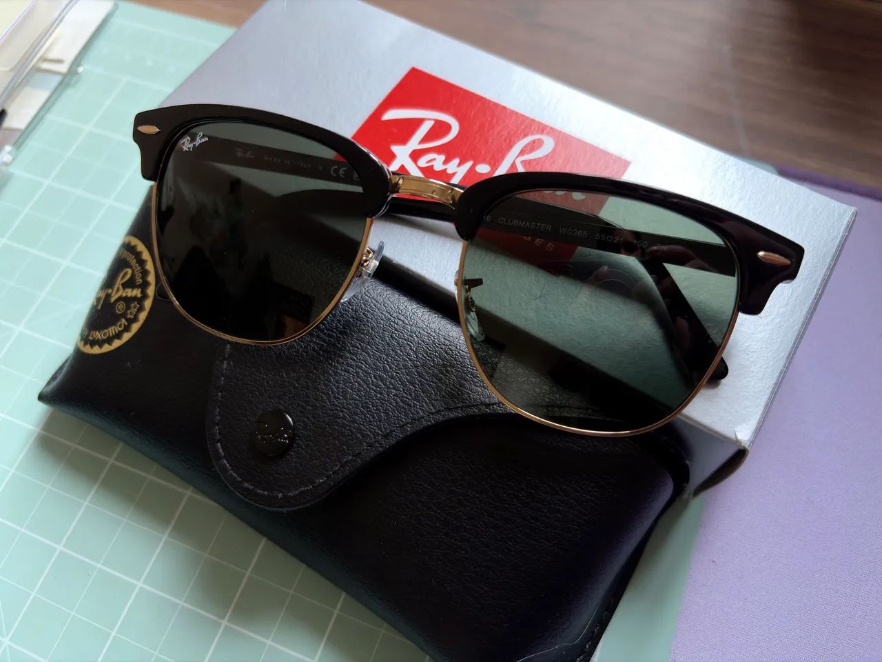 Óculos Ray-Ban Clubmaster original