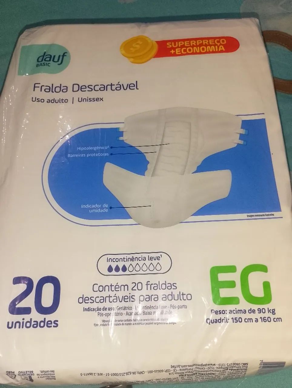 Fralda descartável 