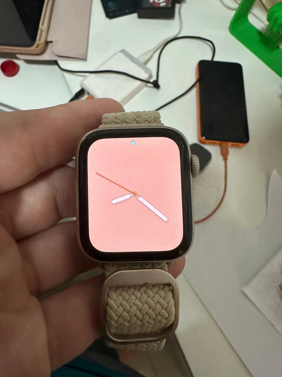Relogio Apple Watch SE 2 de 44mm com caixa de alumínio. 