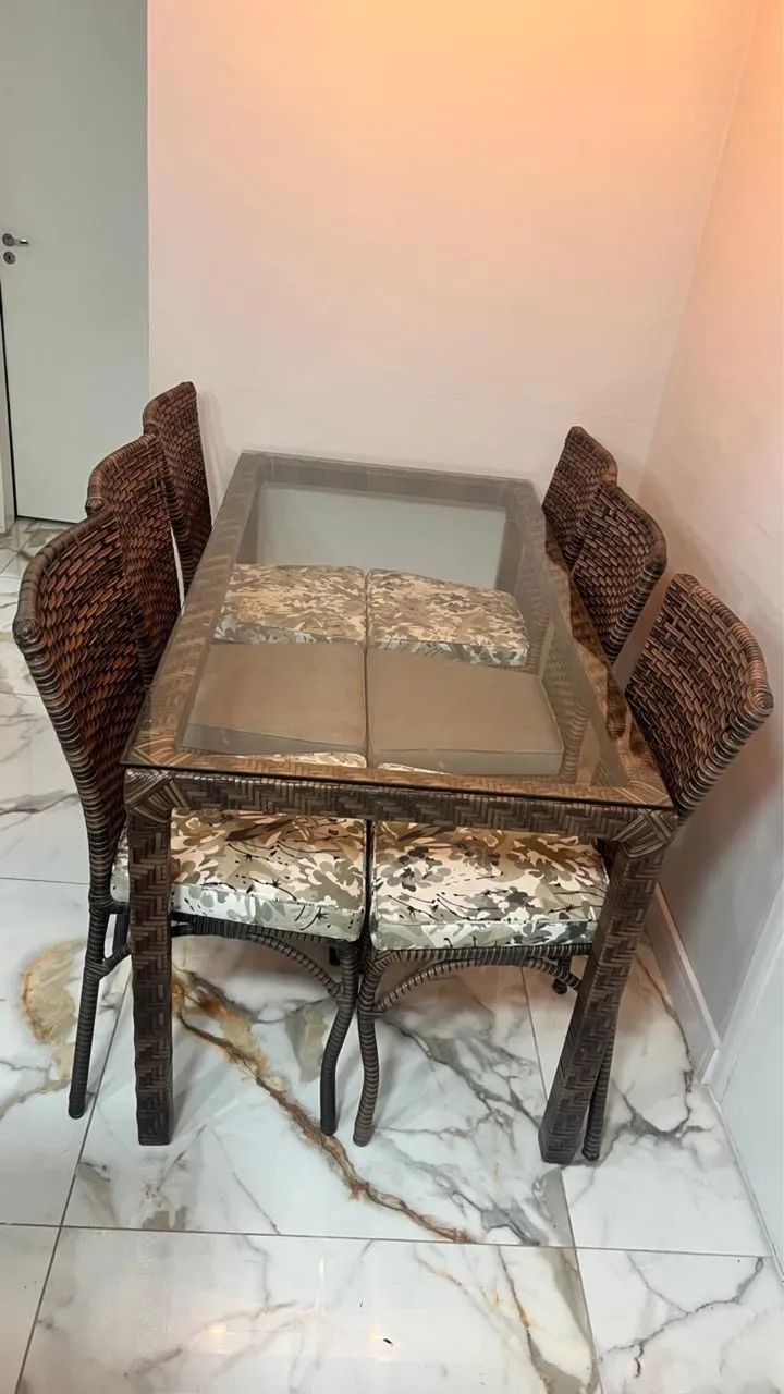 Mesa de ratã - Foto 2