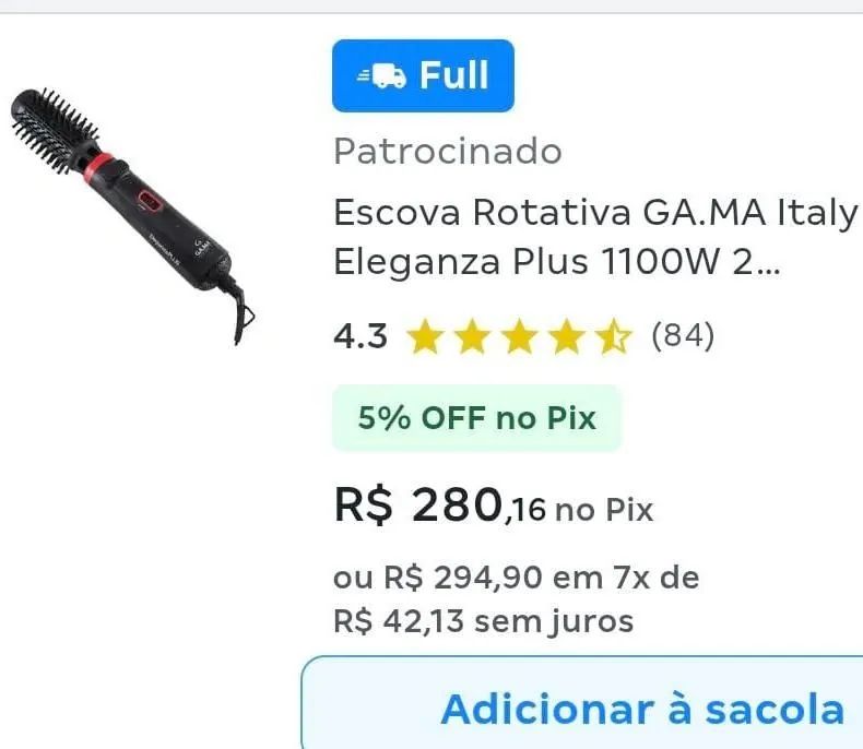 Escova giratória nova