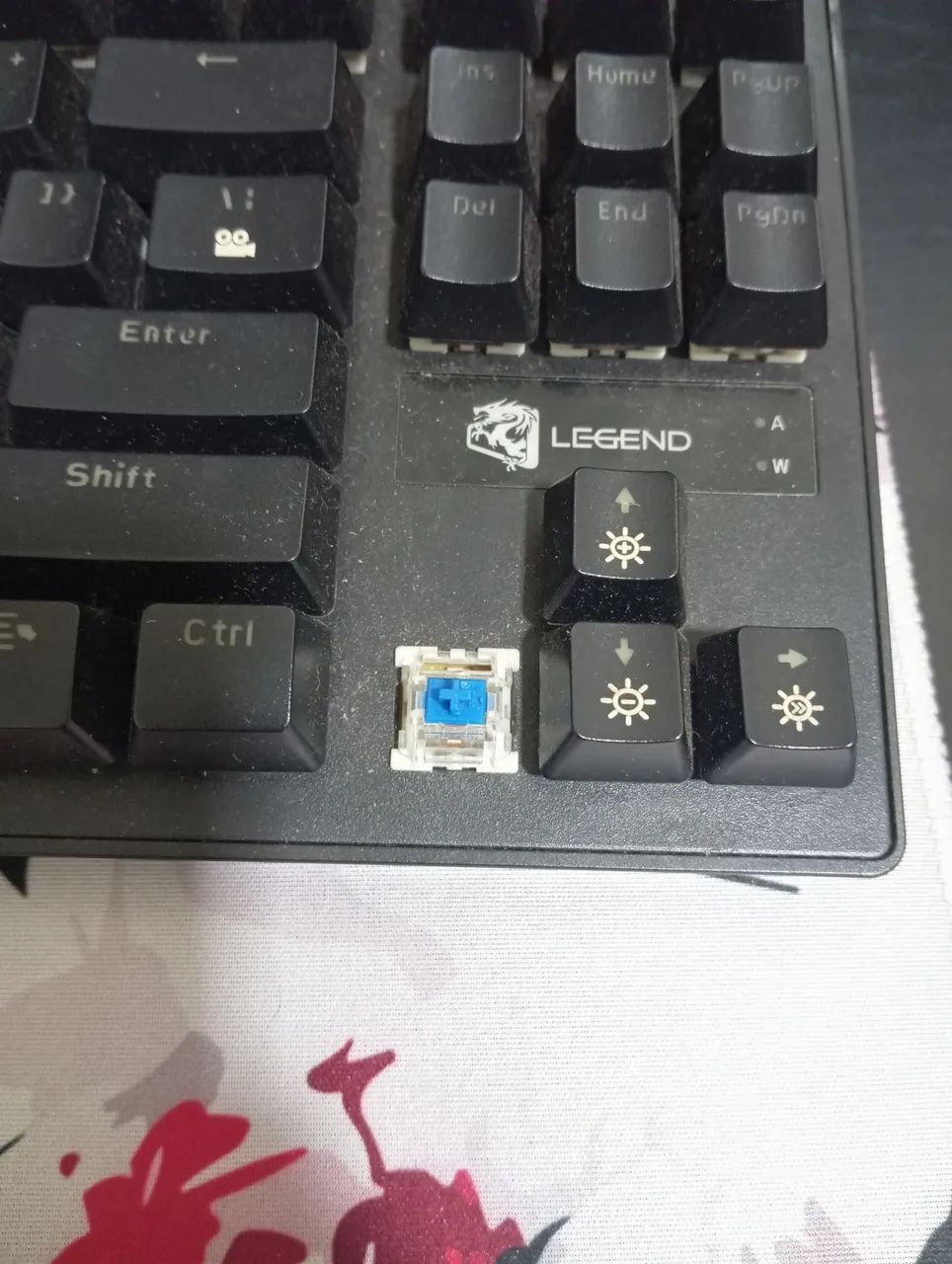 Teclado mecânico com switch azul - Foto 2
