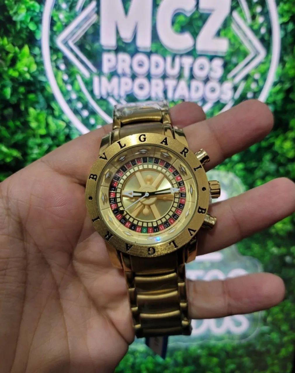 Relógio Bvlgari cassino aprova d'água 