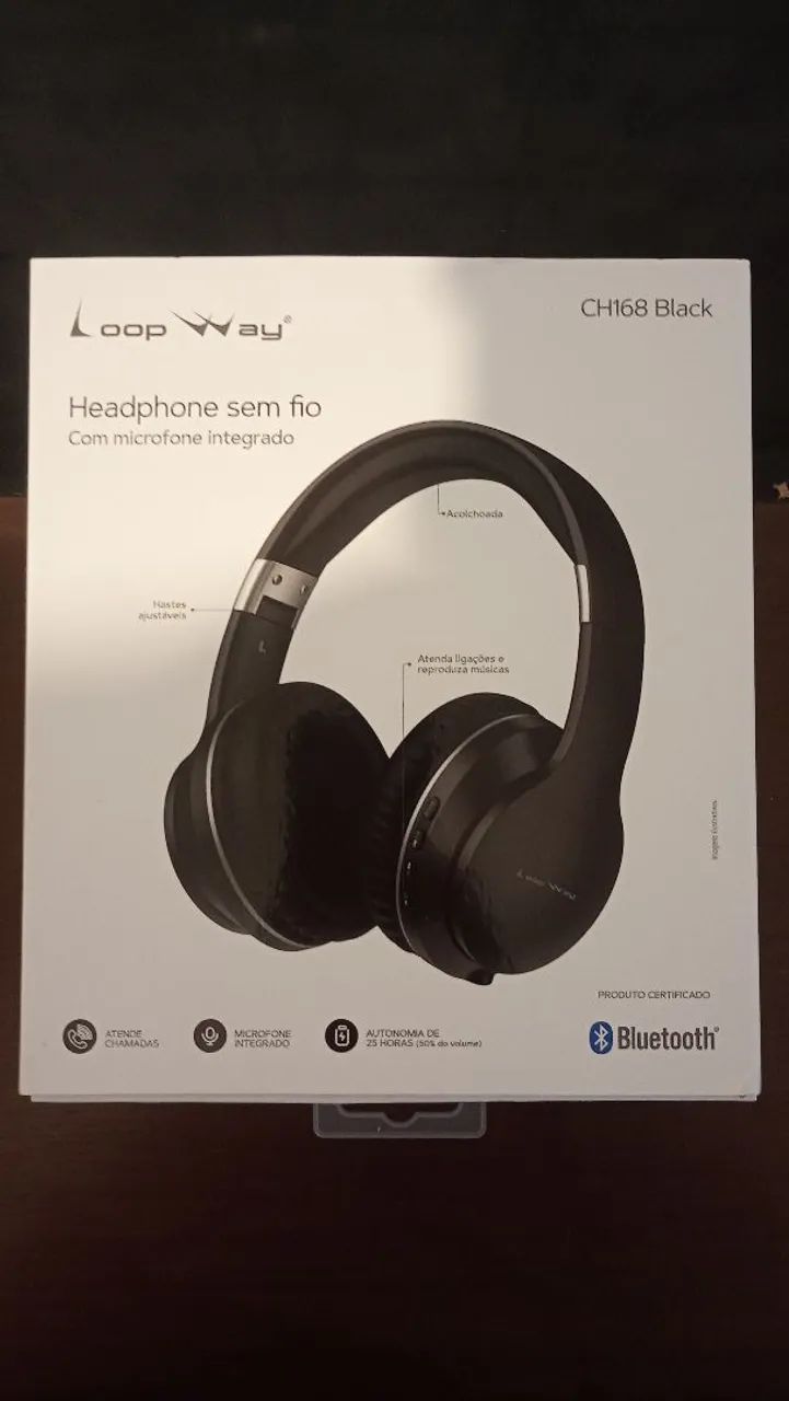 Headphone sem fio Loop Way CH168 Black - Fone de ouvido - Bluetooth - Foto 2