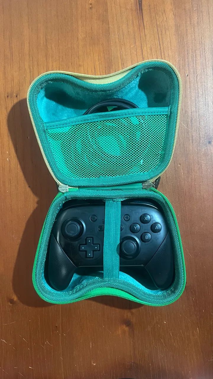 Pro Controle Nintendo Switch Original + Case Zelda  - Foto 3