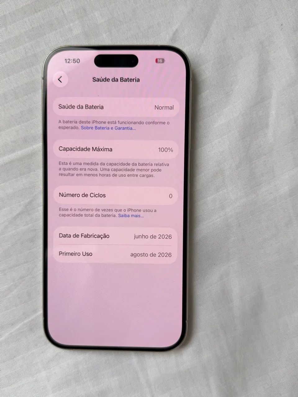 iPhone 15 Pro 128GB | Bateria nova trocada na Apple | 100% - Foto 4