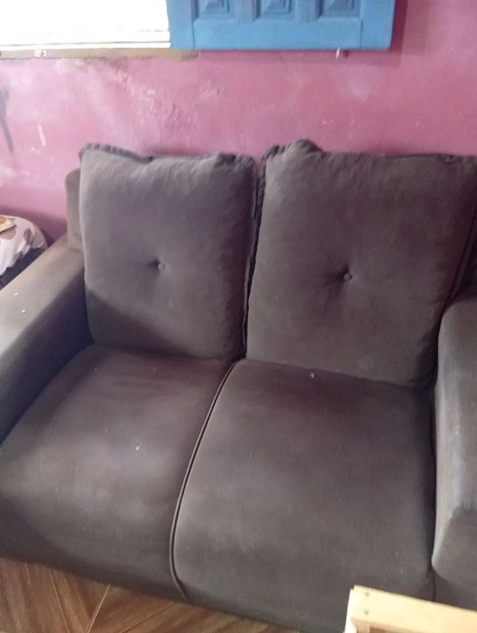 Sofá de 2 lugares usado valor 150 chama do atzap *