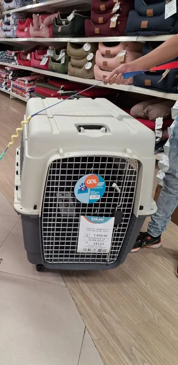 Gaiola de transporte pet nunca usada