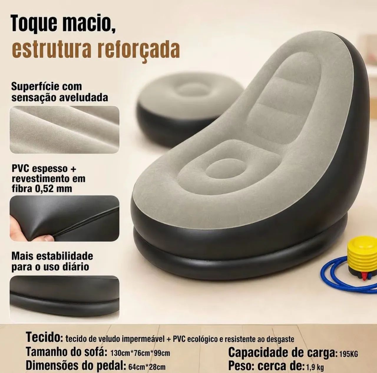 Sofá inflável  - Foto 4